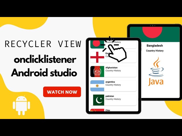 RecyclerView OnClickListener  to new activity and cardview in android studio