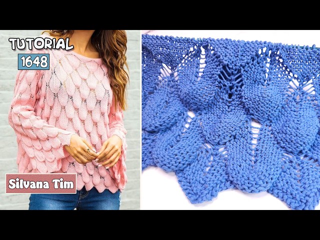 🧶 ¿Querés tejer algo distinto y moderno? Descubrí el punto "Escamas" #tejidoadosagujas #tricot