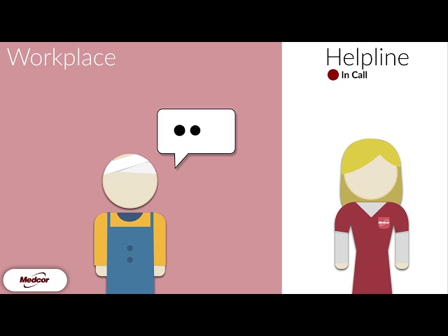 Medcor ligne d'assistance téléphonique pour le tri des blessures