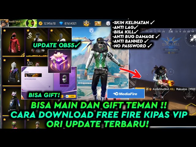 UPDATE‼️ BISA MAIN TERUS ✅CARA DOWNLOAD FF KIPAS BETA VIP ORI BISA KILL UPDATE TERBARU 2026 😳