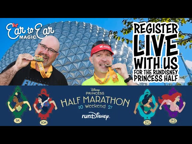 🔴 LIVE - runDisney 2027 Disney Princess Half Maraton Registration Live Stream 06.02.2026