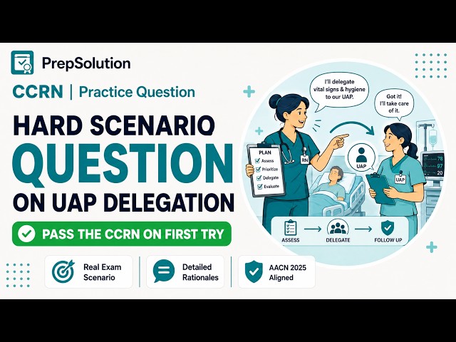CCRN Practice Question | UAP Delegation | Lane Markers | Pass the exam First time