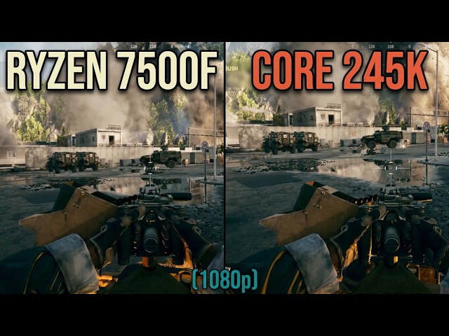 RX 9070 Bottleneck Test: Intel 245K vs AMD 7500F