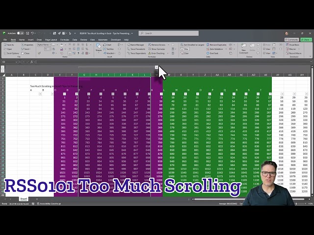 RSS0101 Too Much Scrolling in Excel   Tips for Presenting