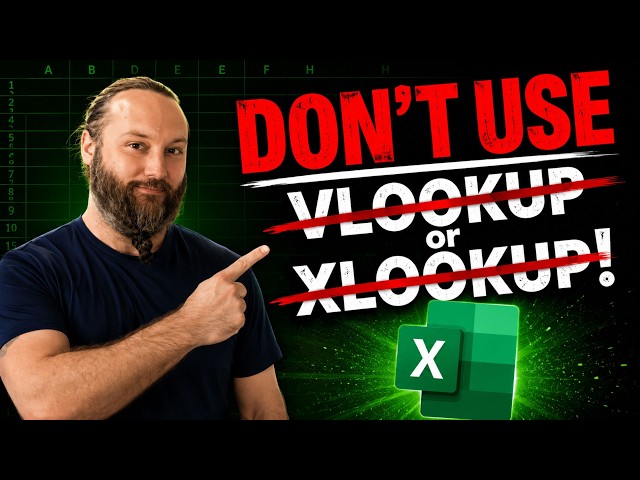 I don't use VLOOKUP or XLOOKUP in Excel anymore, I do this instead