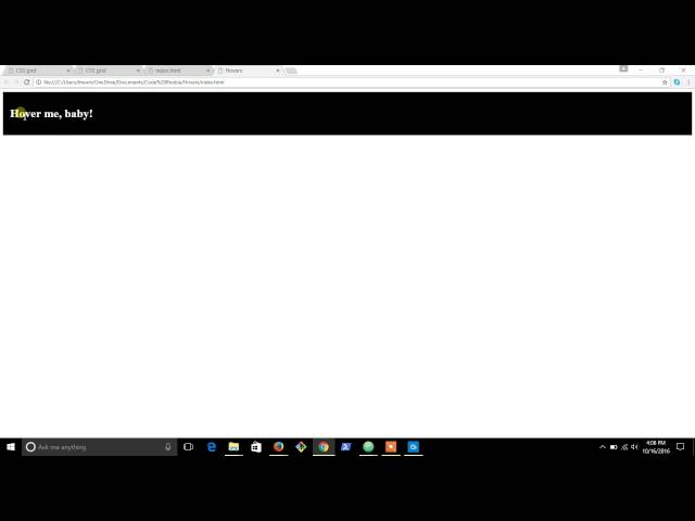 How to use Hover in CSS