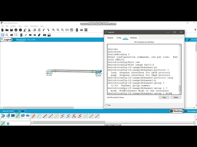 Configure Etherchannel LACP on Cisco Switch CCNA | CCNP
