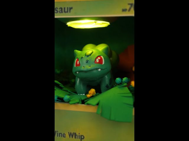 🐢 3D Pokémon Card with Bulbasaur #shorts