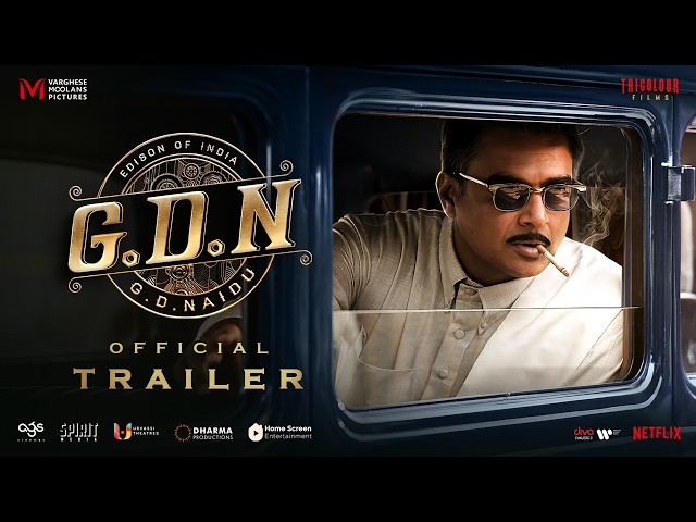 G.D.N Official Trailer | R. Madhavan | Sathyaraj | Jayaram | Priyamani | Dushara | Govind Vasantha