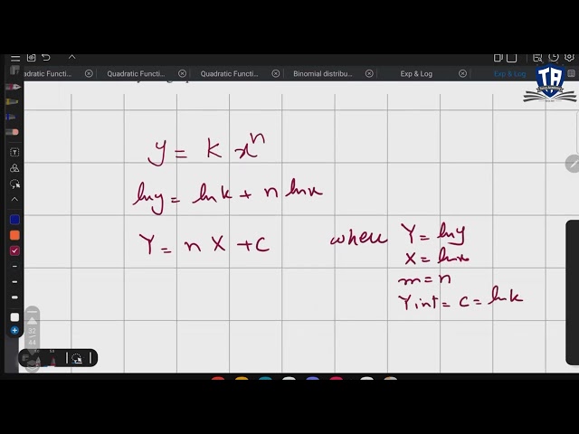 004 | Linearization of Relationships | A2 Exponents & Log | 9709, AQA & Edexcel || Torus Academia