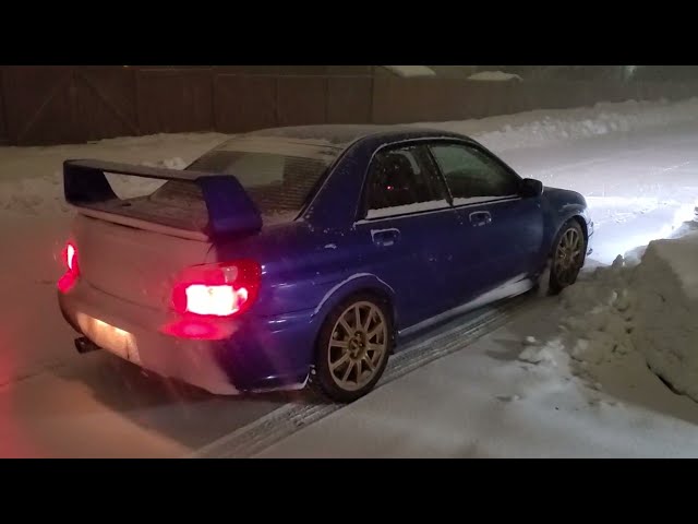2005 Subaru impreza WRX STi, blue, 154,431 miles