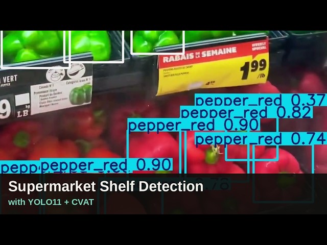 Supermarket Shelf Detection with YOLO11 + CVAT