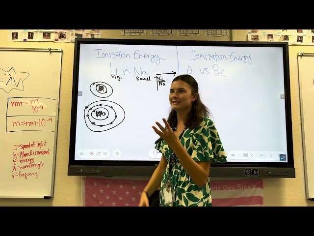 EXPLAINING IONIZATION ENERGY TRENDS