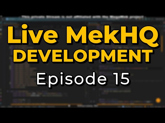 Live MekHQ Development Episode 15
