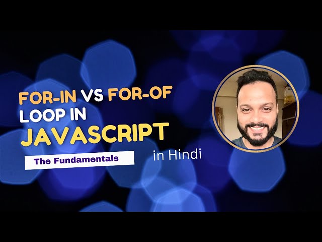 For-in vs For-of loops in javascript