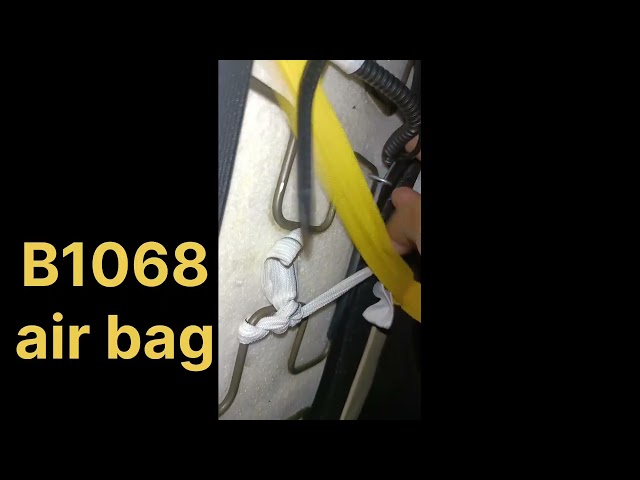 B1068 fault code side airbags circuit shorted to ground( driver side)