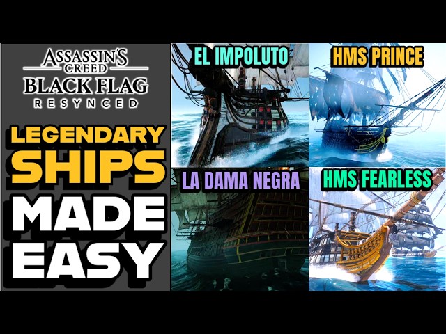Easily Defeat All Legendary Ships - Assassin's Creed Black Flag Resynced