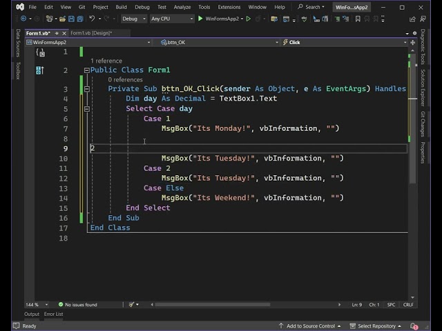 Conditional Statements & Looping in VB.NET Windows Applications | Beginner's Guide
