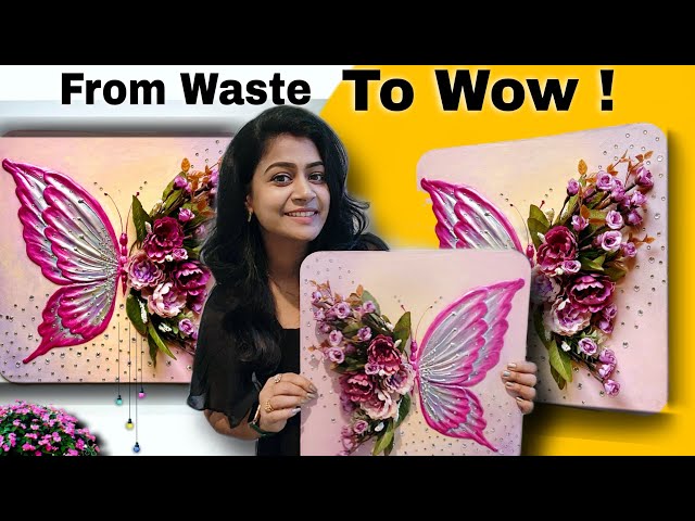 "From Trash To Treasure: Stunning 3D Butterfly Wall art DIY !"