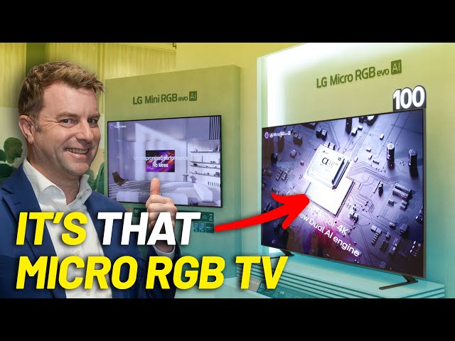 LG’s Micro RGB TV Is For REAL. The RGB mini-LED? Hmmmm.