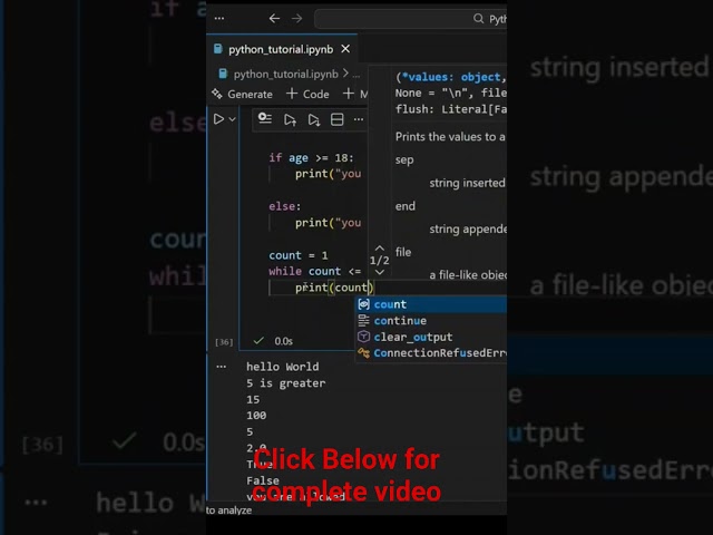 While Loop Python Programming #programming #coding #education #python #artificialintelligence