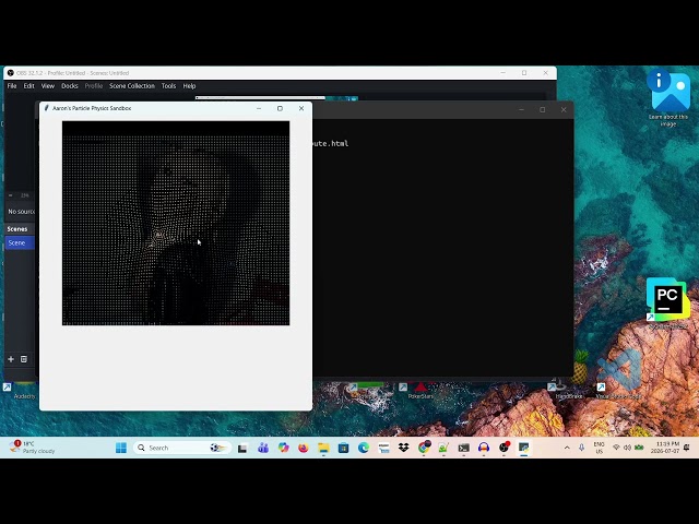 Click & Drag Gravity Active! (Particle Physics Engine Python - Part 2)