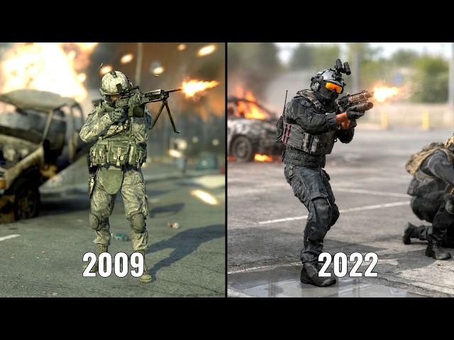 Modern Warfare 2 (2009) vs MWII (2022) - AI Combat Comparison