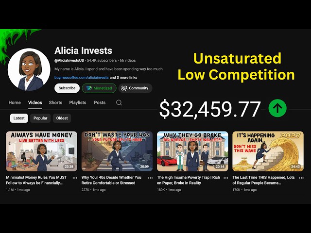 How I Make Viral Finance AI Videos Like Alicia Invests In 5 Minutes