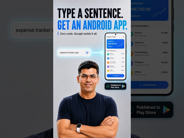I Built a Real Android App Using Google AI (No Code)