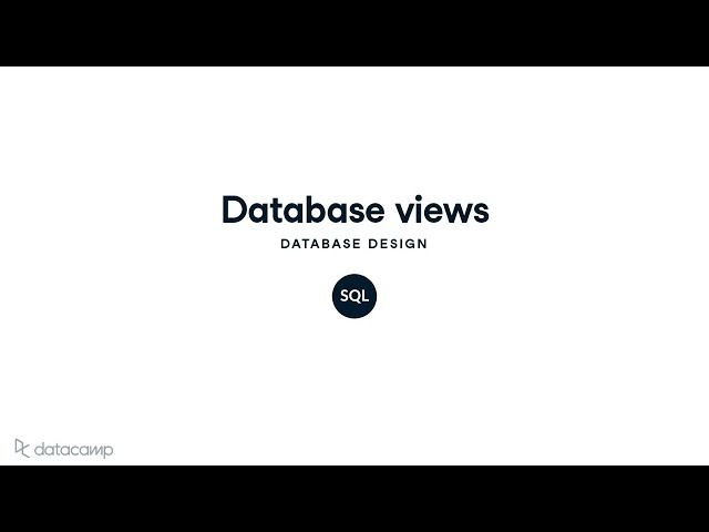 Database Views | SQL
