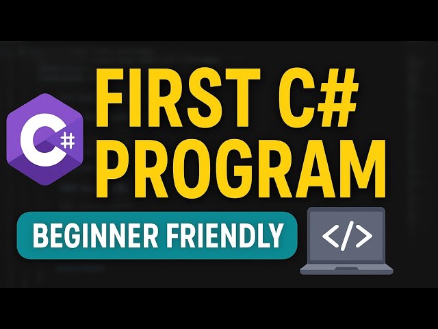 Write your first program in C#.Basic C# course for beginners. 