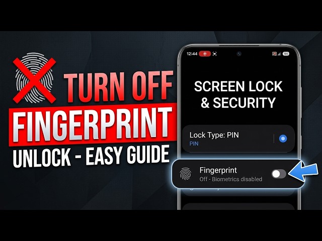 Turn Off Fingerprint Unlock on Android - Easy Guide 2026!