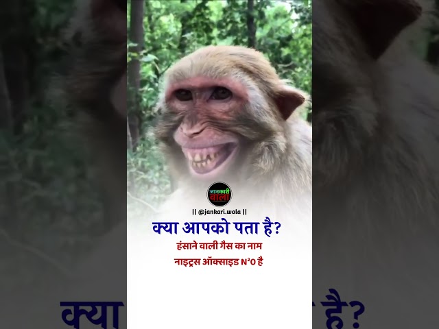 Do you know | What is the name of laughing gas | Jankari Wala | #jankariwala