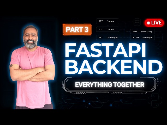 Building a FastAPI Backend from Scratch LIVE | Part 3: Alembic Migrations & Async CRUD