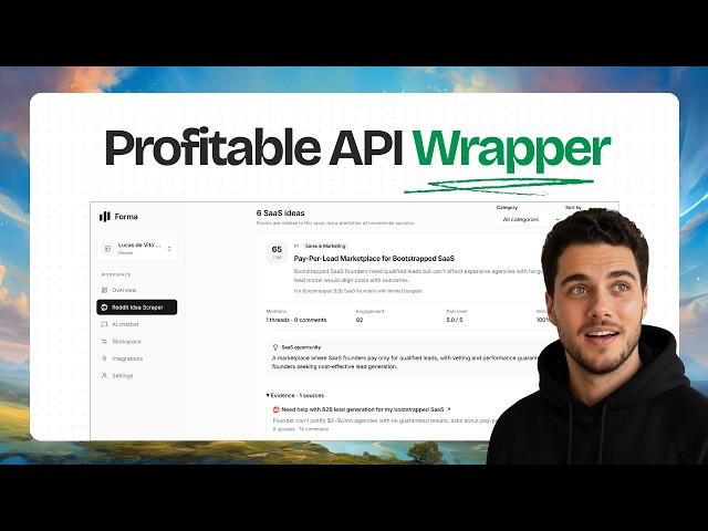 How I Turn APIs Into a Profitable SaaS (Reddit Scraper Example / Step-by-Step)