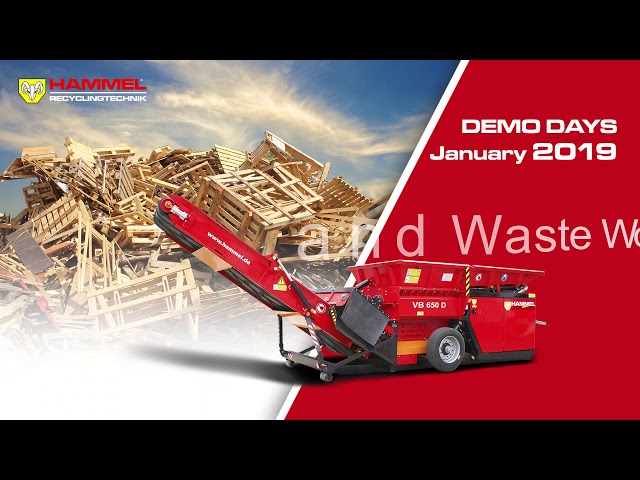HAMMEL Recyclingtechnik Demo Days January 2019