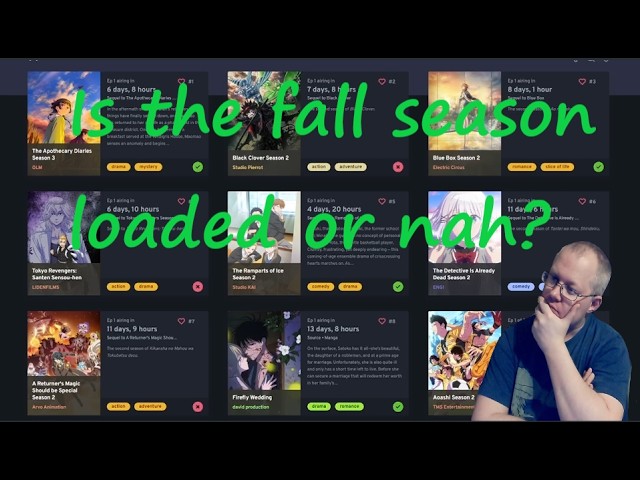 J's Fall 2026 Anime Season Preview!