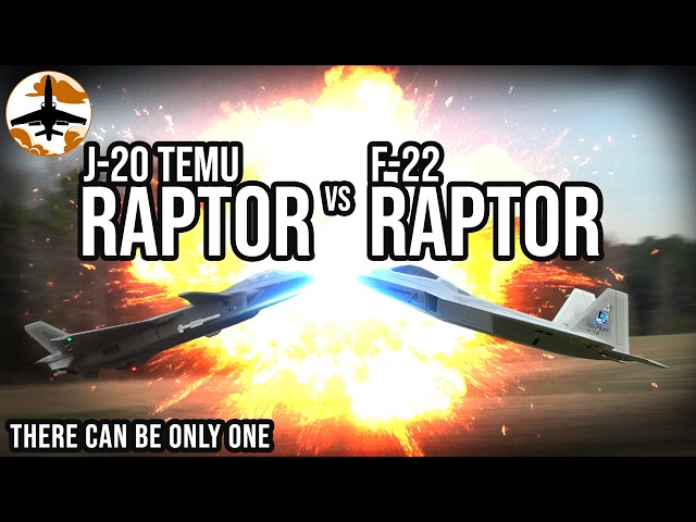 J-20 Temu Raptor vs F-22 Raptor - Battle of Two Giants