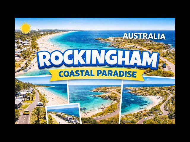 Rockingham Western Australia in 4K 🇦🇺 | Foreshore, Coastal Drive & Point Peron Cinematic Views