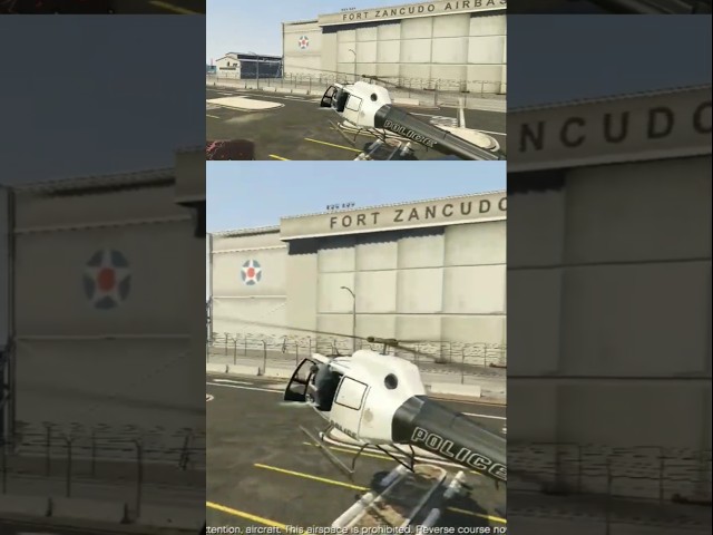 GTA 5 | Michael Gets Scared After Air Base Warning 🚨😱 | GTA V Shorts