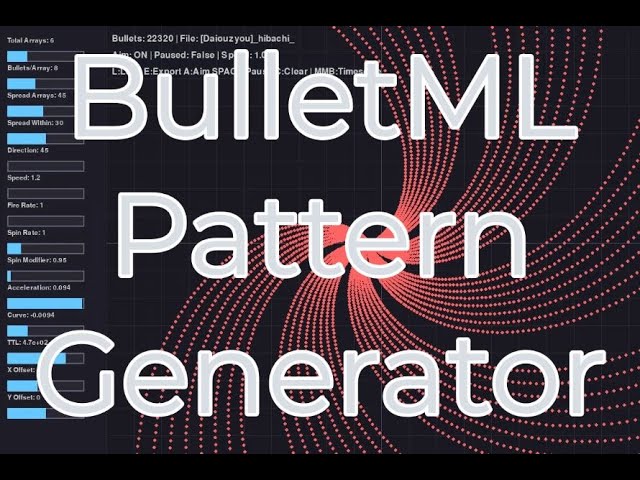 BulletML pattern generator