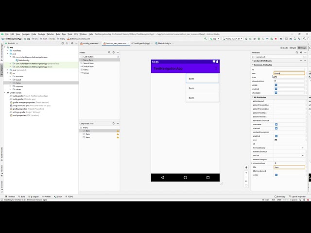 Android Navigation Component : Bottom Navigation - Part1