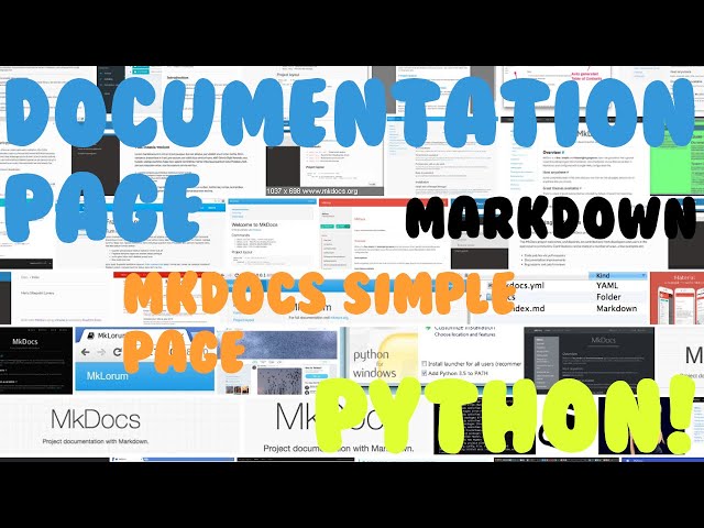 mkDocs (Python) Creando una pagina para Documentaciones | Creating a page for Documentations