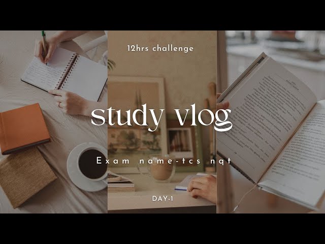 12hr study with fun activities | Exam preparation TCS NQT
