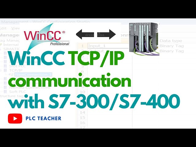 SIMATIC WinCC connection with Siemens S7 PLC using TCP/IP protocol | PCS7 training