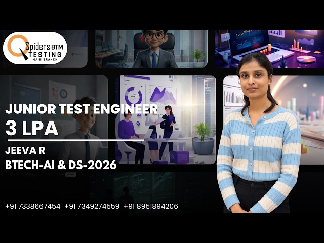 QSpiders BTM Student Cracks Top MNC Interview | Placement Success Story