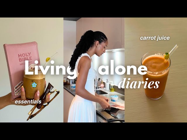 Living Alone Diaries | Life with Jesus 🤍 Slow Saturday, cleaning, a rough week, juicing & more