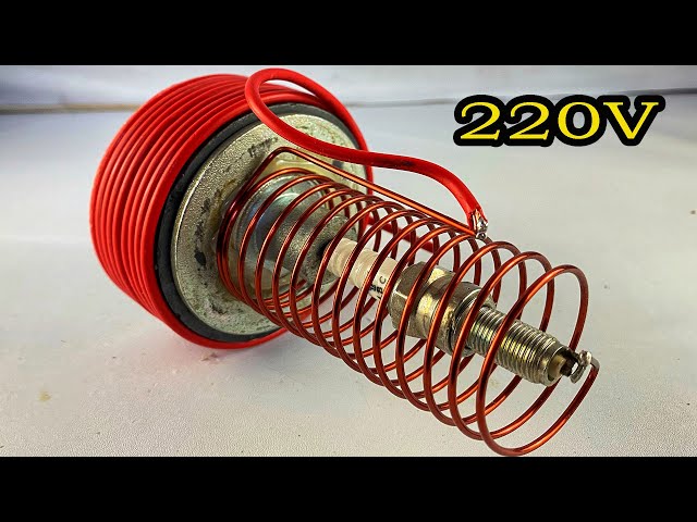 Amazing Easy Create 220v Free Energy Generator From  Big Magnet & Copper Wire #freeenergy #howto