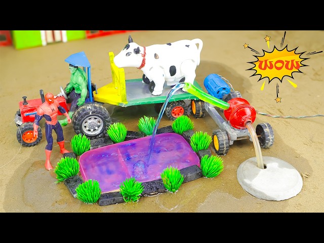 mini tractor video | mini water pump science project |#waterpump #ytshorts #shortsfeed
