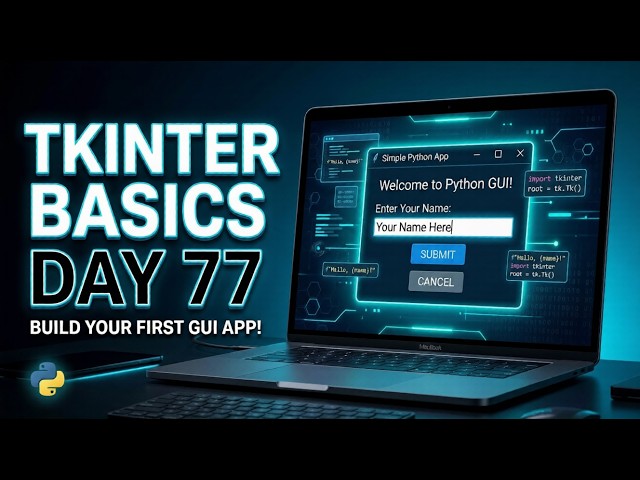 Stop Console Apps ❌ Make GUI Apps Instead 🤯 | Tkinter | Day 77
